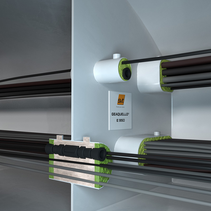 海上线缆防火——GEAQUELLO® E 950船舶多重管线贯穿密封系统